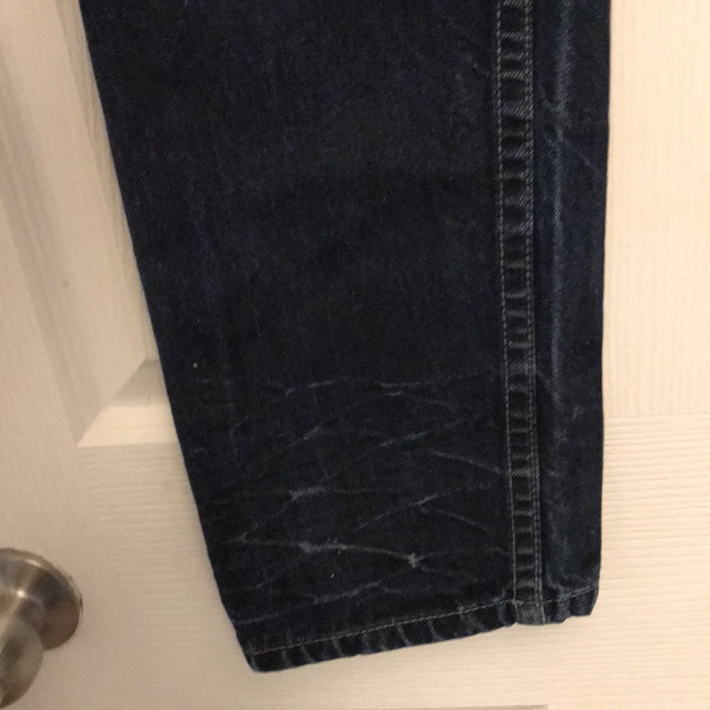 Black Premium low rise slim straight jeans size 30/32 - Picture 3 of 16